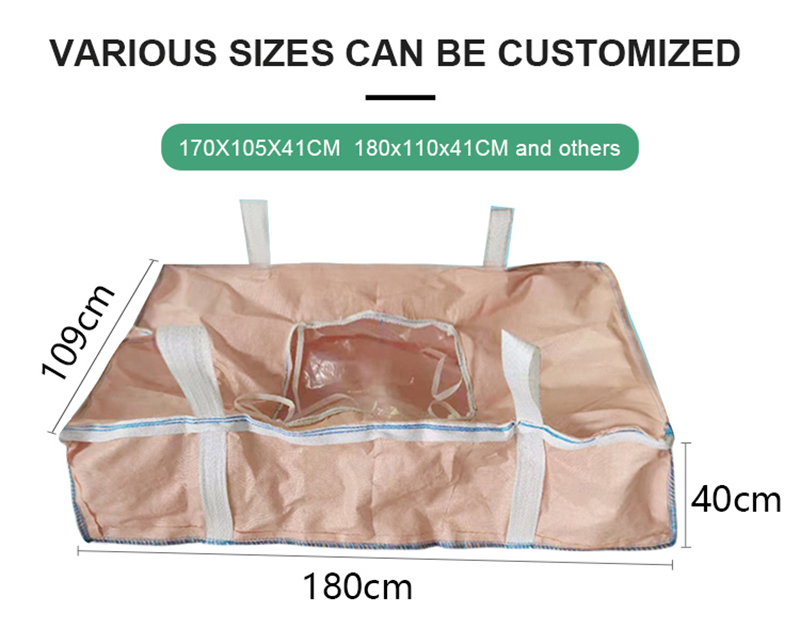 concrete washout bag with pe liner bag inside for loading concrete washout waste 1500kg 2500kg 7